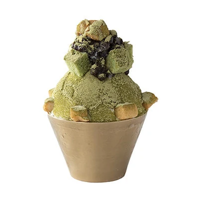 Matcha Bingsoo from Snowy Village Pacific Ave, available for delivery to Downtown